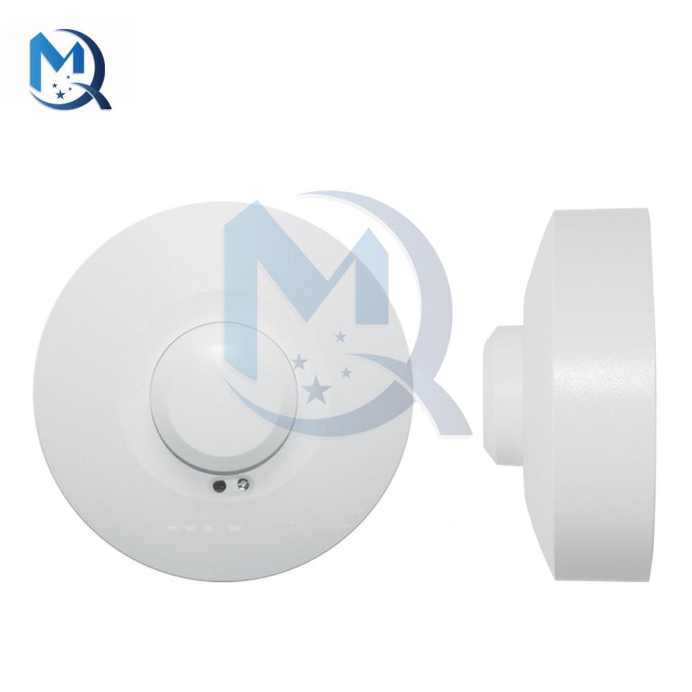 5.8G Round Microwave Radar Sensor Switch AC85-250V Delay Dystem Sensor Microwave Radar Switch Motion Detector Light Switch