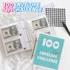 Устойчивый к разрывам 100-дневный конверт Challenge Binder Loose Leaf Mini Budget Binder Notebook Adult