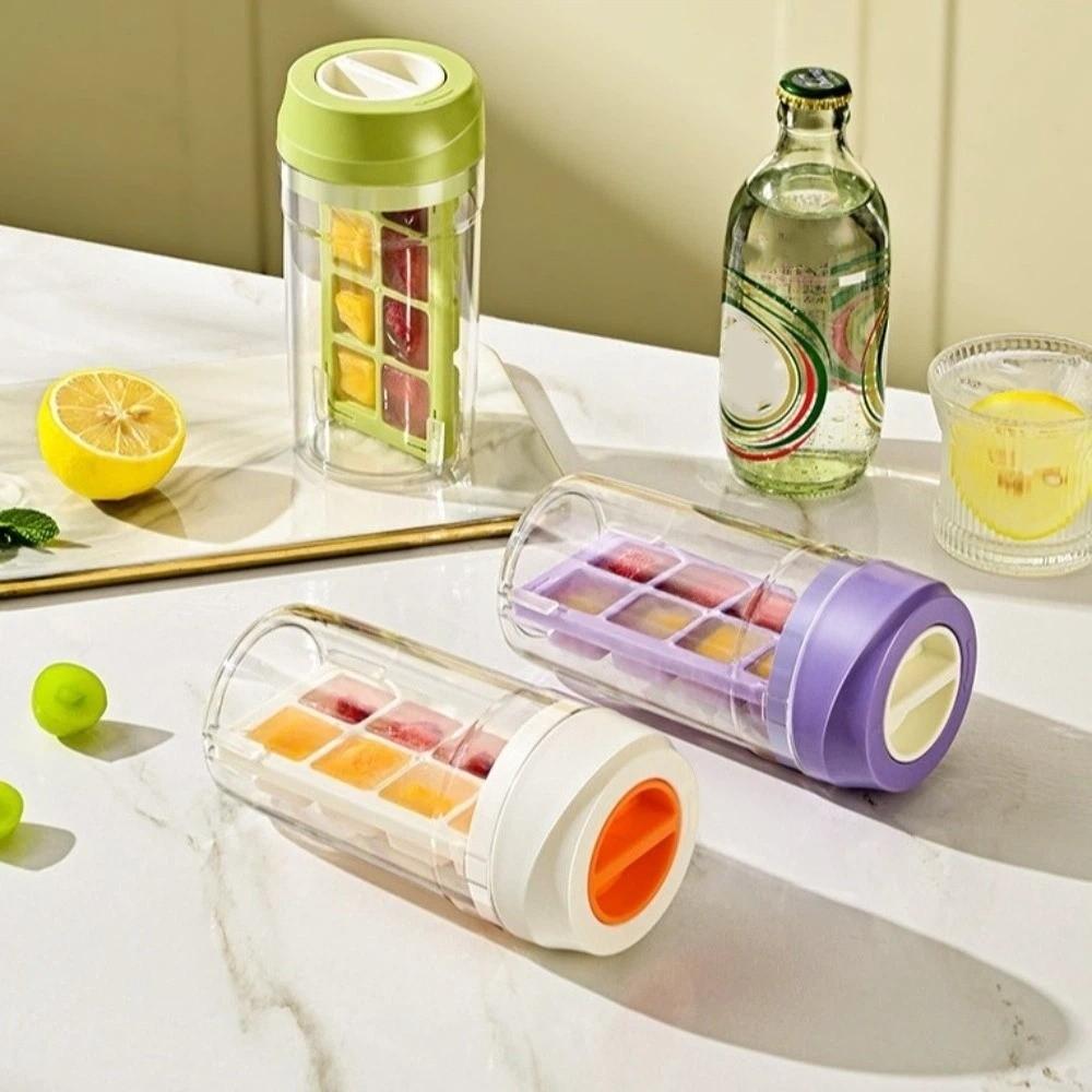 8 Grids Ice Making Cup Twist Release Ice Cube Box Creative Ice Storage Pot For Summer