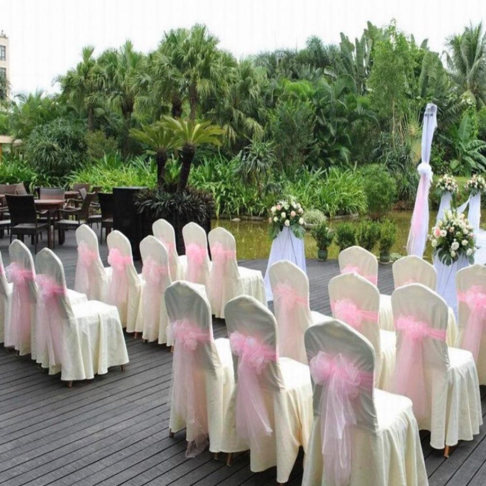 Свадебное украшение декор пряжа свадебный фон чехлы на стулья рулон тюля лестница спинка стула марля