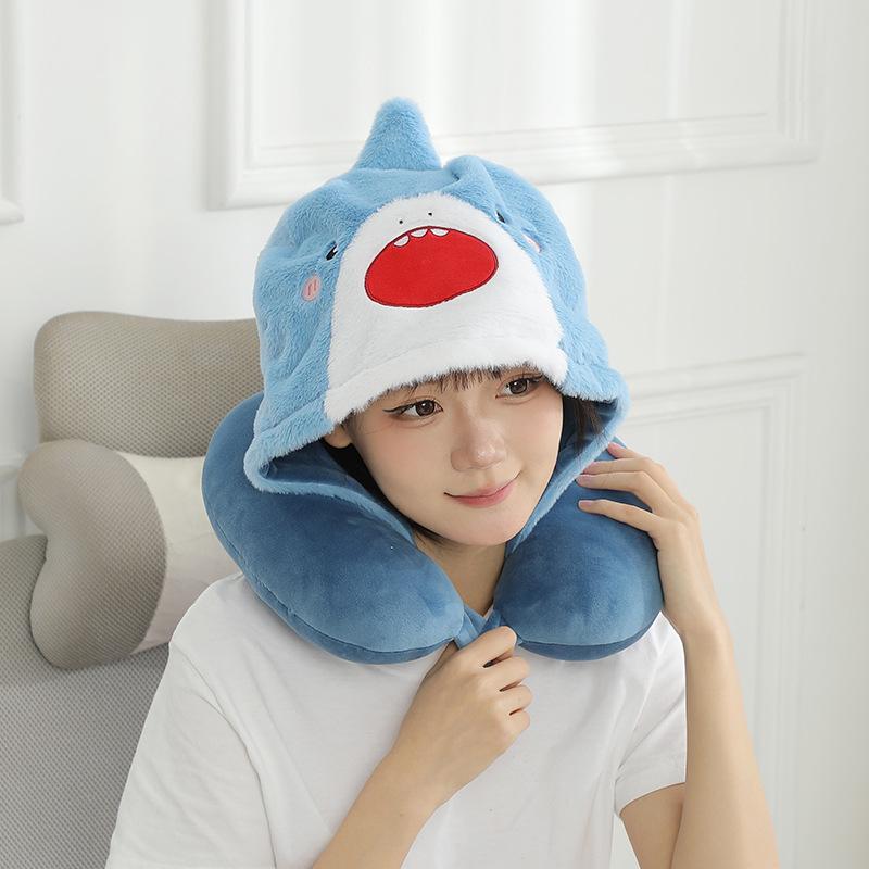 Travel Portable Blackout Airplane Pillow Office Nap Neck Pillow