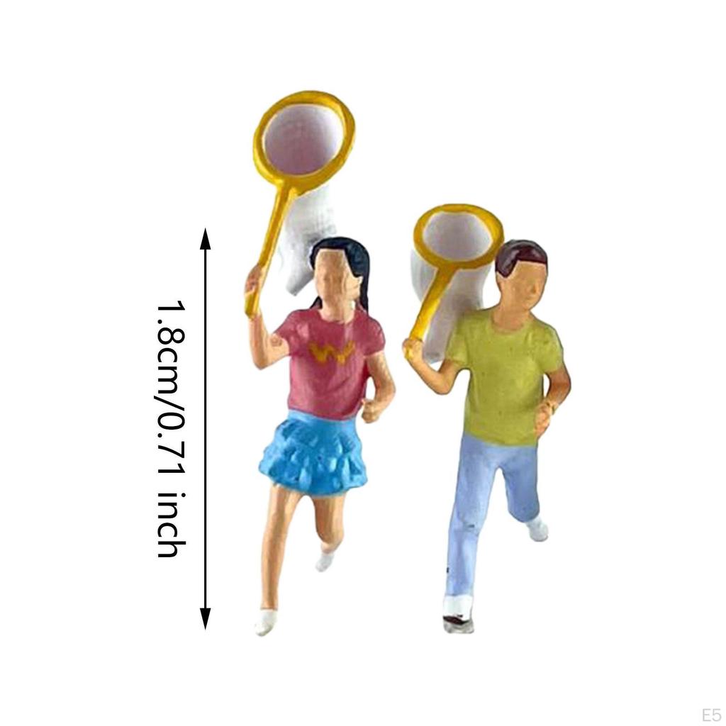 1/64 Миниатюрные фигурки людей Диорама Фигурки Коллекция из смолы Поделки Раскрашенные вручную для