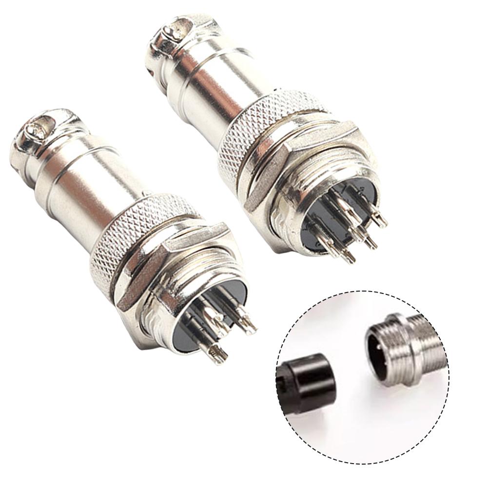 10pcs Aviation Connector For GX16 3/6 Pin Zinc Alloy Aviation Socket Connector For Electrical Connections Power Tools Parts