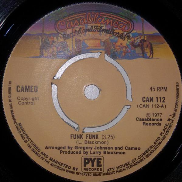 7-дюймовая пластинка CAMEO Funk Funk CAN112 Casablanca 1977 UK SoulFunk Б/у