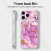 Арт с мраморным узором для iPhone 17 pro Max /17 pro Полное покрытие Наклейка Skin Wrap 3D Цветная Задняя Защитная Пленка-Стикер