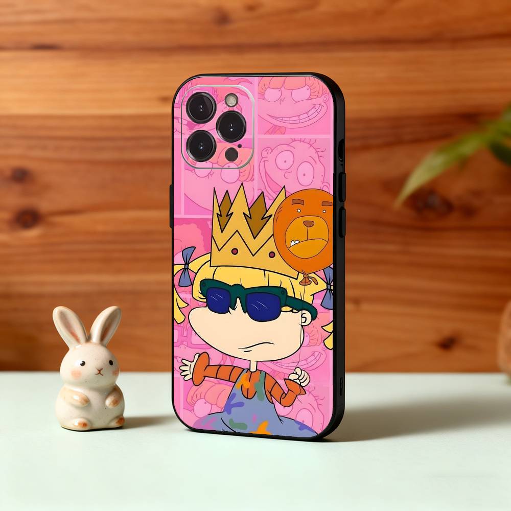 T-The S-Spoiled Princess R-Rugrat Phone Case For iPhone17,16,15,14,13,12Plus,Pro Max,XS,5G Soft Silicone Black Cover