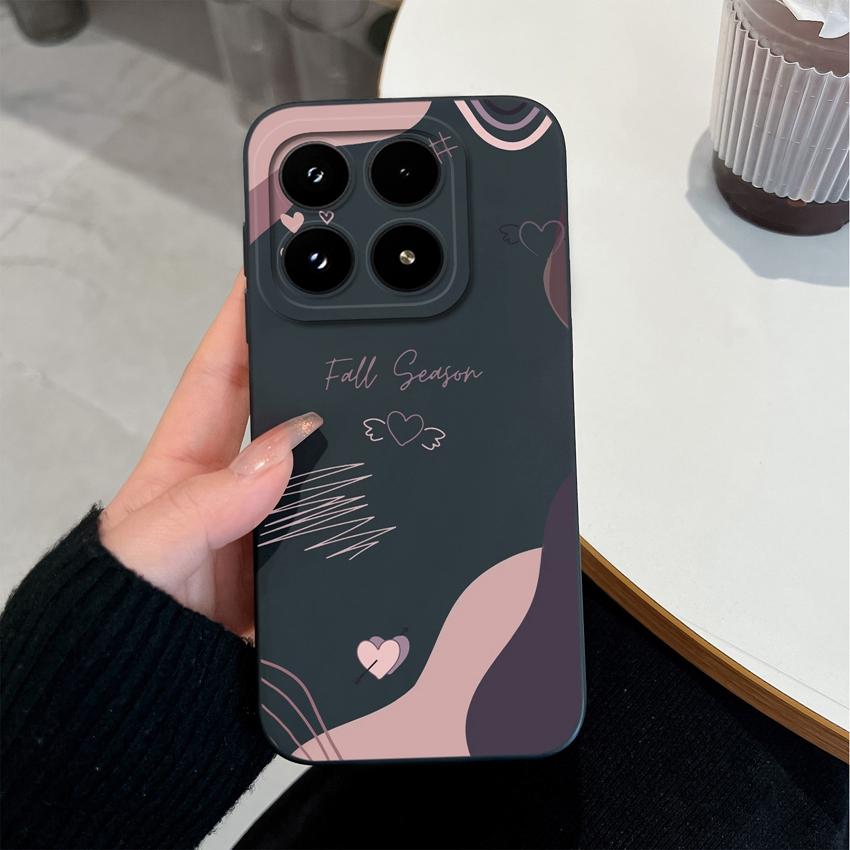 Многоцветный Чехол для Телефона с Узорами в Виде Сердечек Любви Для Xiaomi 17 15 15T 14T Pro Poco M7 M8 F7 F8 C71 C75 Ударопрочный Силиконовый Задний Чехол-Ракушка Для Xiaomi Capa