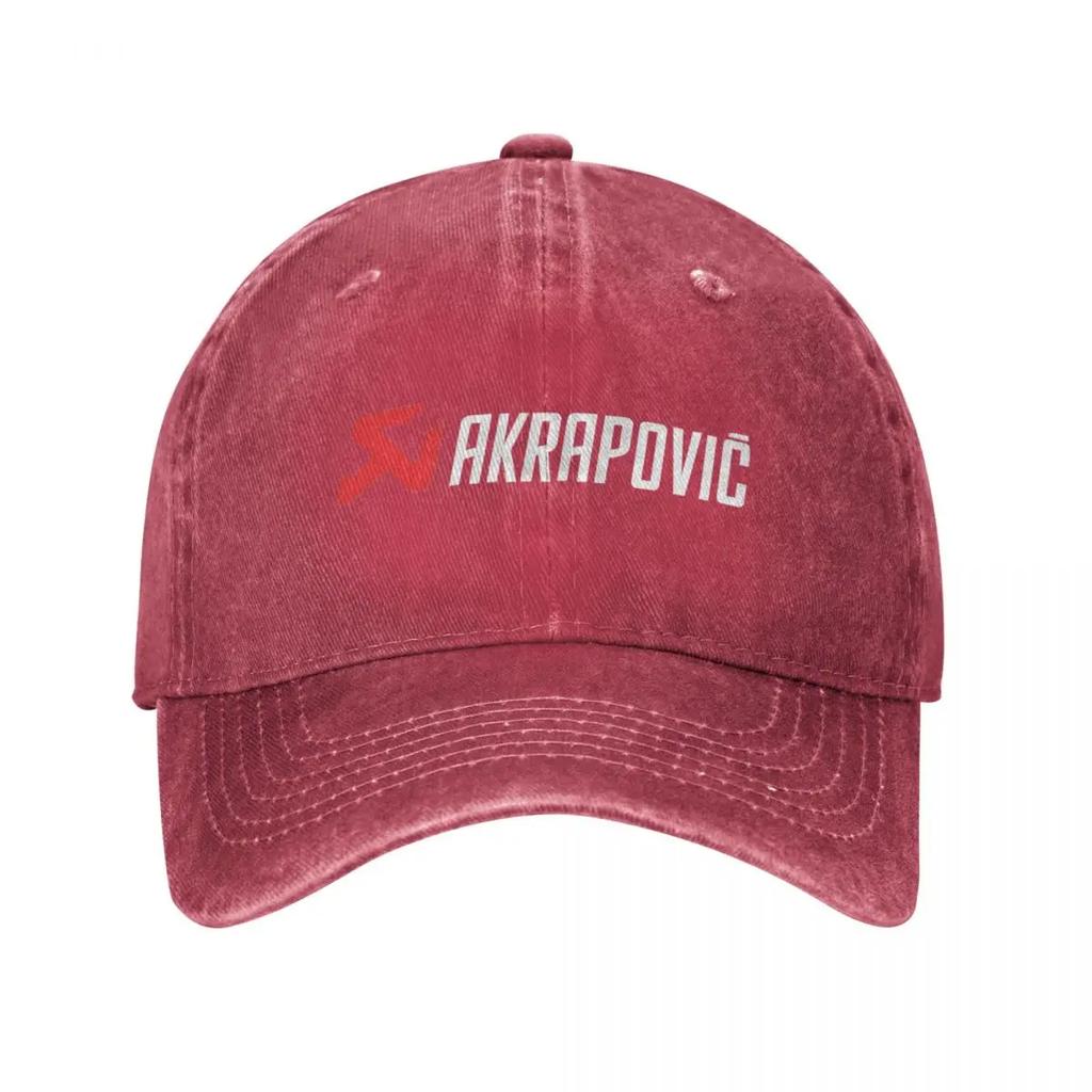 Бейсболки Blombongan Akrapovics Потертый Деним Стирка Кепка AKS Мотоцикл Открытый Все Сезоны Дорожные Кепки Шляпа