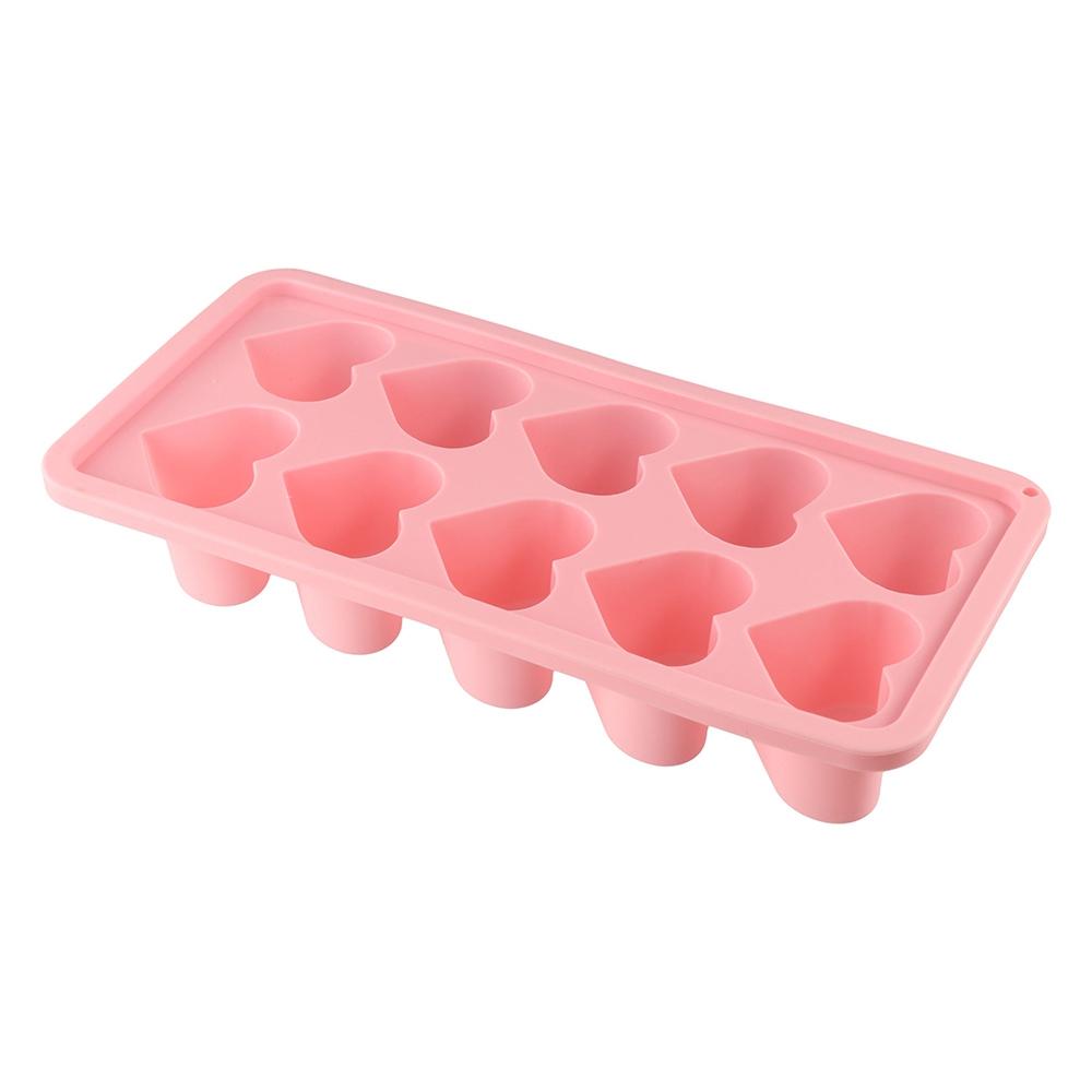 Reusable Heart Shaped Ice Mold Silicone Ice Tray Kitchen Tool Ice Cube Mold Summer