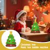 Christmas Tree Light Music Bubble Machine Children's Toy Rotating Light DIY Sticker 100ml