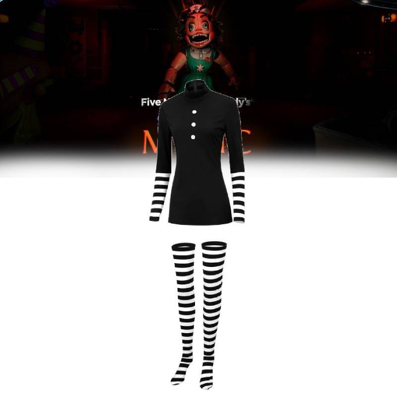 Костюм для косплея Марионетка из Five Nights At Freddys из полиэстера для Хэллоуина и аниме-ролевых игр