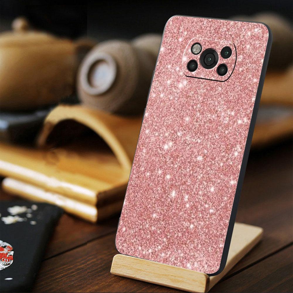 Чехол для мобильного телефона TPU для Xiaomi POCO 9T 11T F4 GT MI 11 lite X3 NFC M4 Pro 5G F3 M3 10T X4 Gold Pink Rose Glitter Hearts