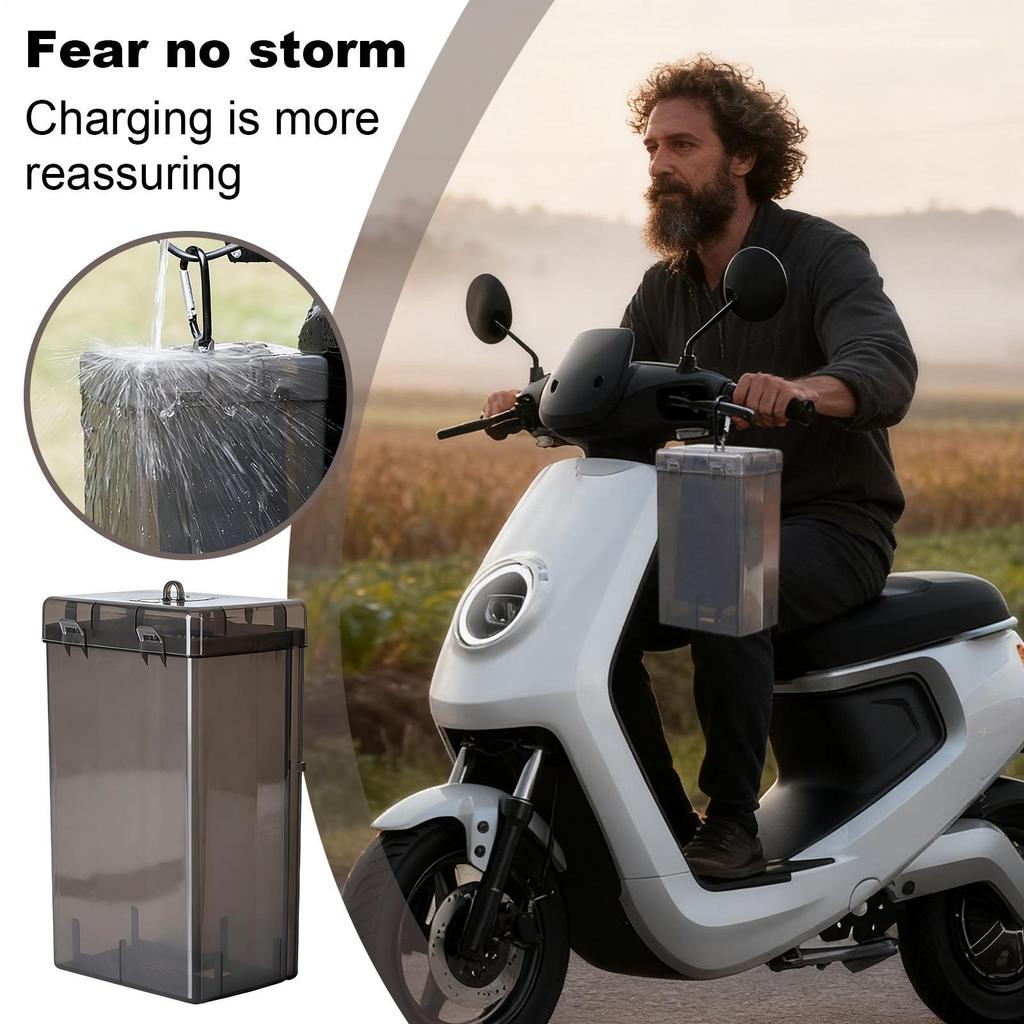 Уличный корпус для зарядного устройства электромобиля, водонепроницаемый защитный чехол, прочный чехол для зарядного устройства электромобиля для хранения в любую погоду