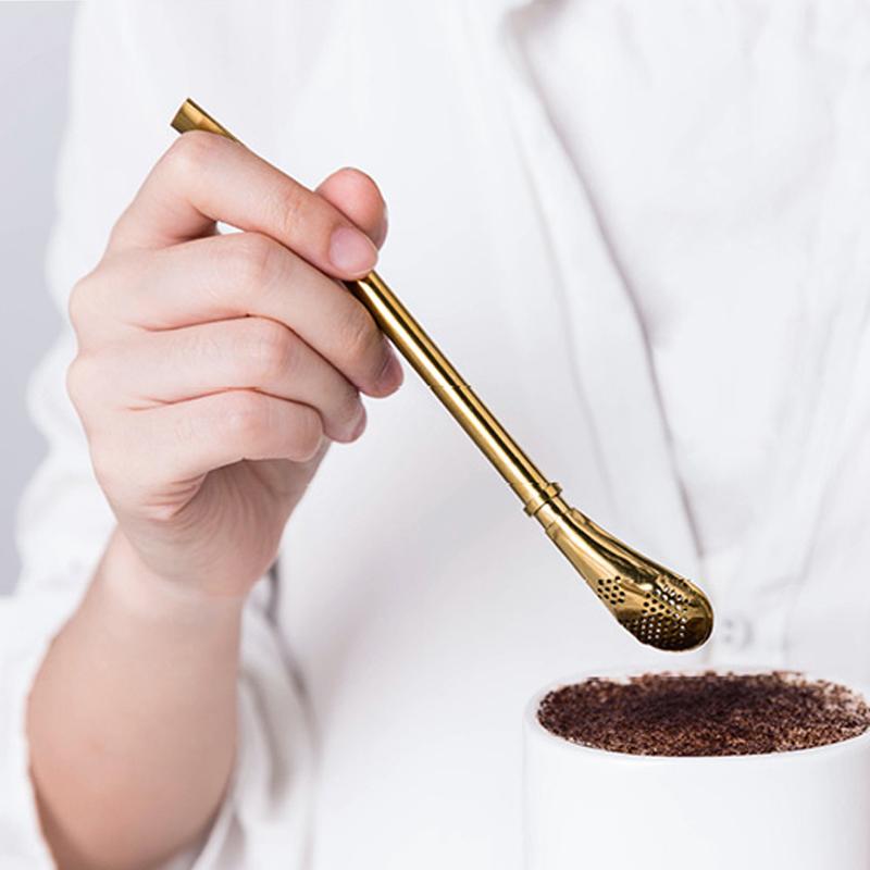 4 шт. ложки-соломинки для чая мате, бомбилья из нержавеющей стали, соломинки для питья, ложка для перемешивания, соломинки с фильтром-насадкой для коктейлей, кофе