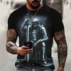 3D T-shirt Men's Printed Comfortable Short Sleeved Comfortable Versatile T-shirts Fashionable