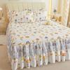 Bed Sheets Flat Lace Bedroom Printing Twin Queen Full Size Nordic Style Skin-friendly Non-slip Princess Adults Mattress Cover