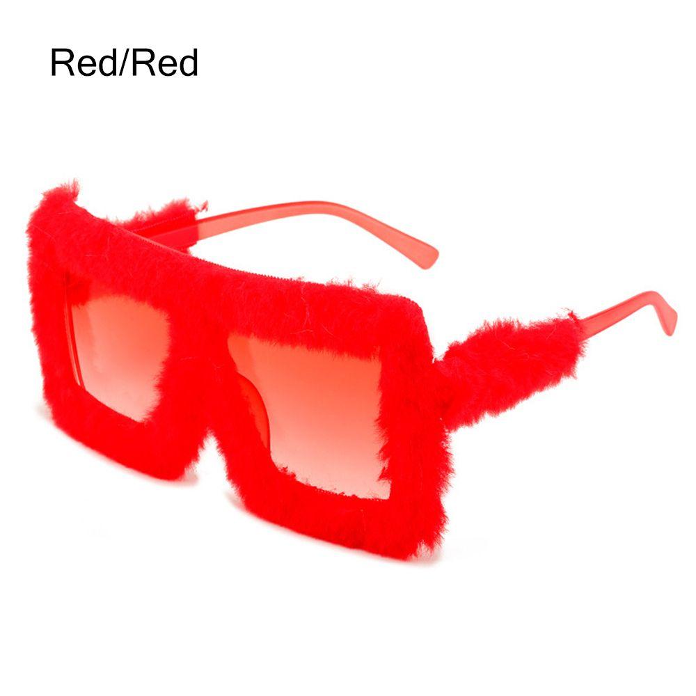 UV400 Ladies Shades Eyewear Ladies Sexy Shades Soft Fur Punk Sun Glasses Plush Sunglasses