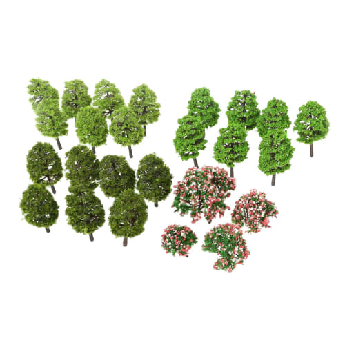 70-Piece Set of Diorama Trees, Model Trees, Tree Models, Railway Models, Architectural Model Materials, Miniature Scenery Collection, Tree Landscape M