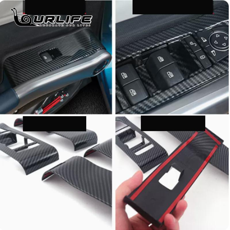 Для BYD atto 3 2022 2023 LHD RHD Карбоновый цвет Внутренняя отделка Наклейки ABS