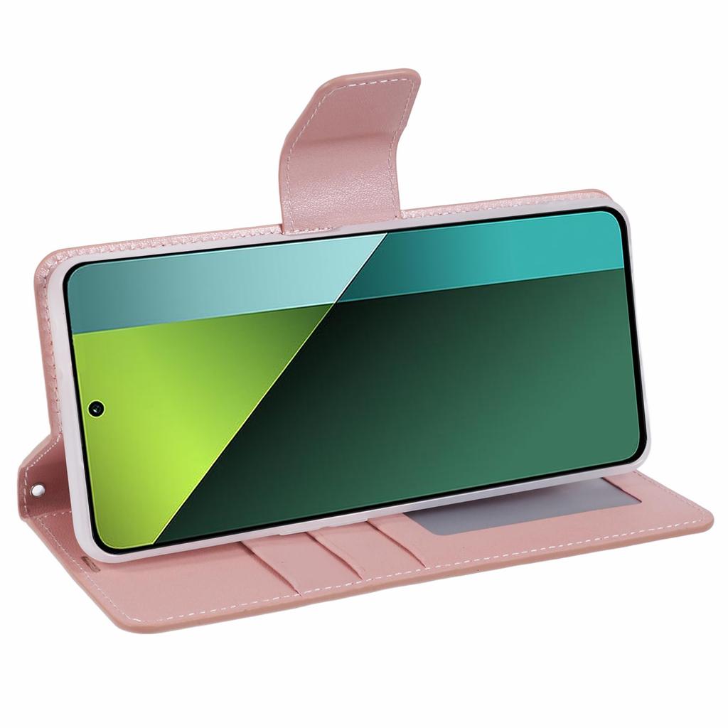 HANMAN Серия Mill для Xiaomi Redmi Note 13 Pro 5G/Poco X6 5G Чехол PU кожаный чехол для телефона кошелек