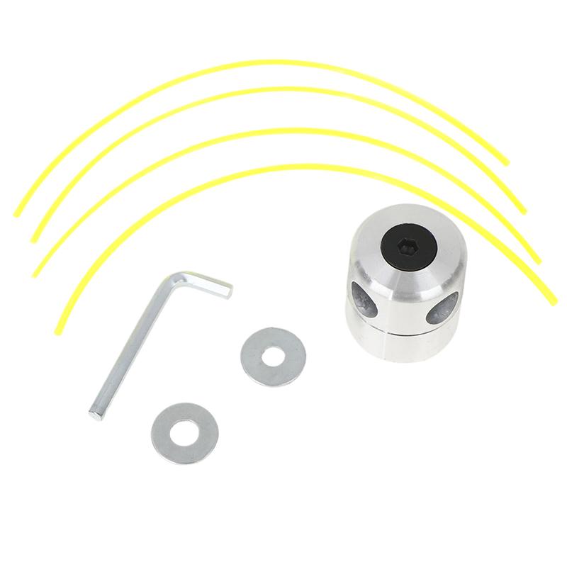 Universal Aluminum Trimmer Head With Four Trimmer Lines For Brush Cutter Grass Trimmer Head Replacement Tool Part