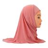 50cm Soft Stretch Material Islamic Scarf Shawls Kids Muslim Hijab Children  Turban 2 To 7 Years Old