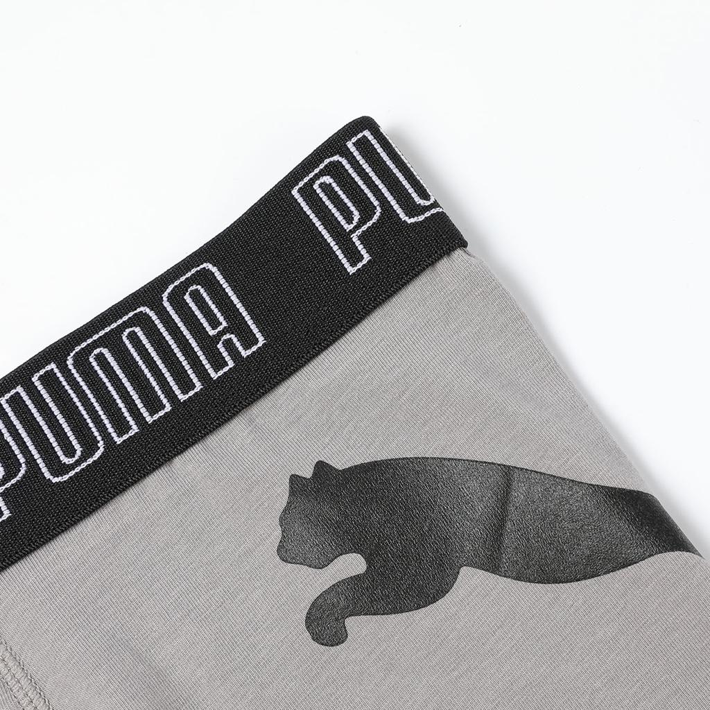 Puma Хлопковые дышащие антибактериальные боксеры средней посадки спортивные повседневные приятные к коже мужское нижнее белье темно-серые светло-серые 701237601--0203