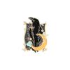 Punk Gothic Crow Raven Enamel Pins Bird Feather Moon Flowers Brooches Bag Lapel Badge  Fashion Jewelry Gift for Friends Kids