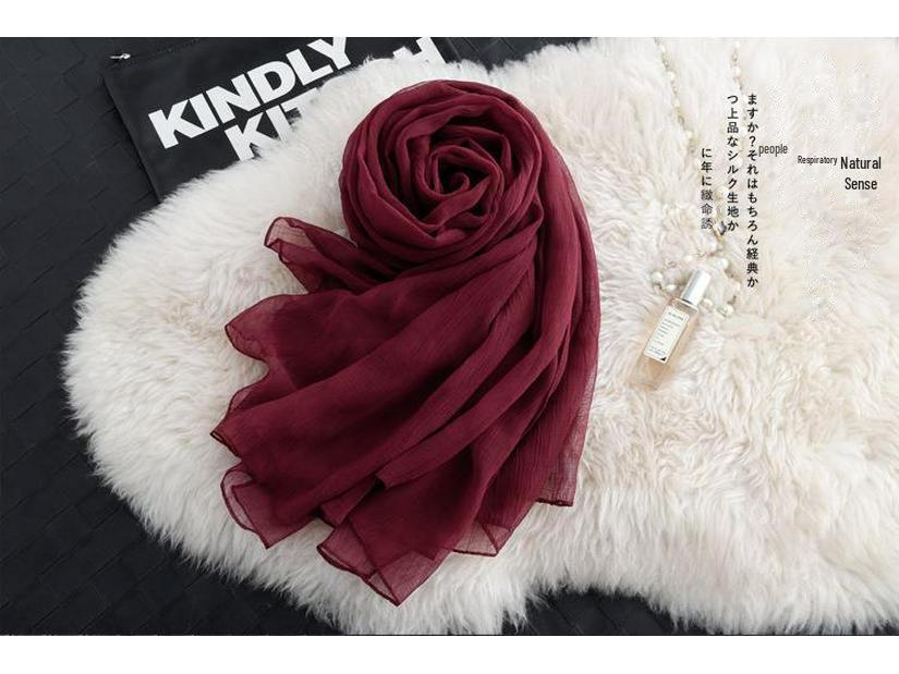 Шелковый шарф с имитацией крокодиловой кожи: Пляжная шаль и солнцезащитное полотенце в корейском стиле для женщин