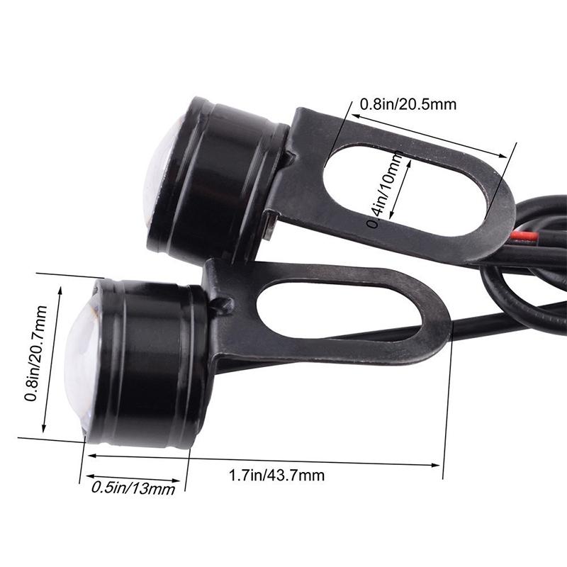 12 В 3 Вт мотоциклетный светодиодный фонарь Eagle Eye для дальнего света, противотуманная фара, дневные ходовые огни