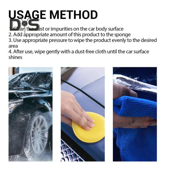 2/3 шт. Паста для ремонта царапин на автомобиле с губкой 100 мл Профессиональный набор для удаления царапин на транспортных средствах Полировочный воск для глубоких царапин