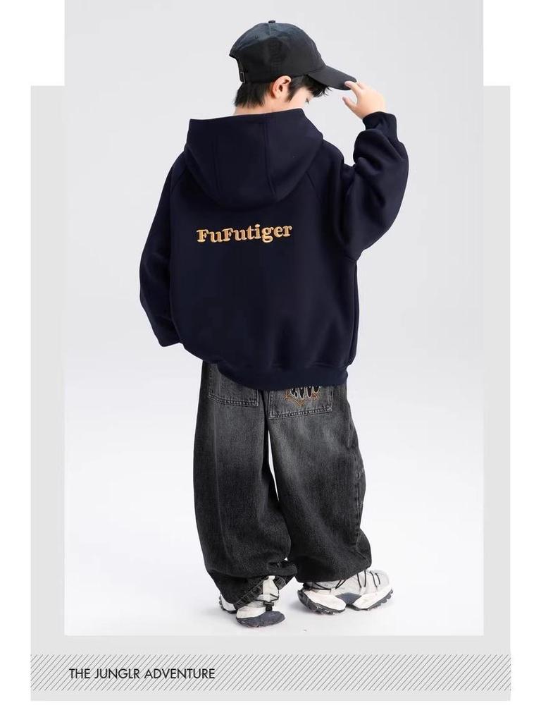 Толстовка с капюшоном для мальчиков - Модная осенняя одежда для детей