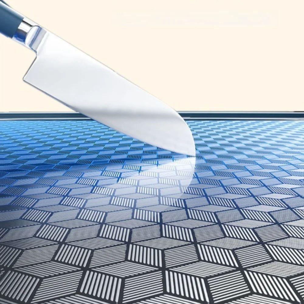 Durable Steel Double-Sided Chopping Board Anti-Slip Chopping Block  Cooking Preparation