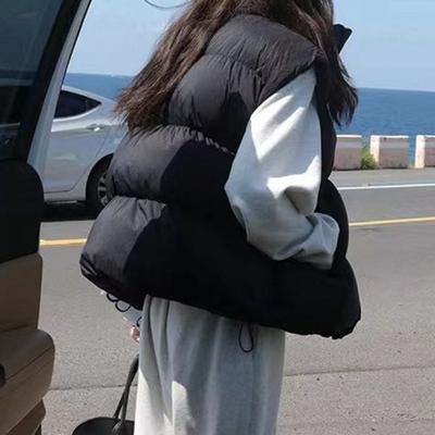 Новая корейская версия пухового жилета свободного кроя из белого утиного пуха, женское осенне-зимнее утолщенное пальто