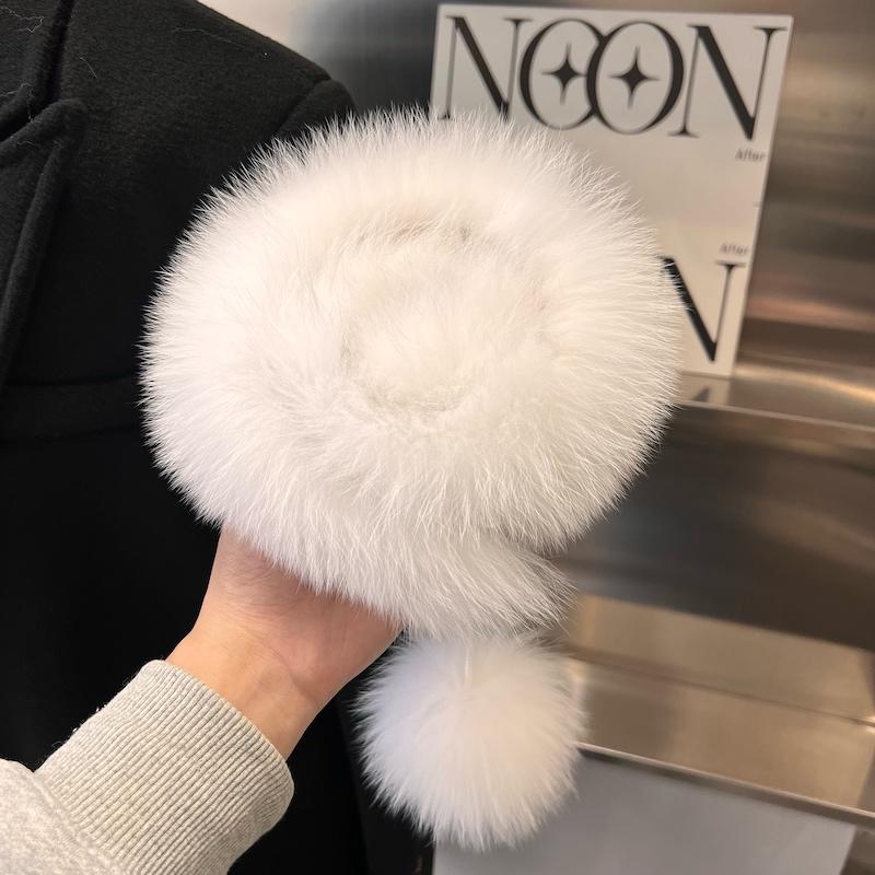 New Winter Women Real Fox Fur Scarves Natural Fluffy Fox Fur Scarf Lady Warm Good Quality 100% Genuine Fox Fur Muffler