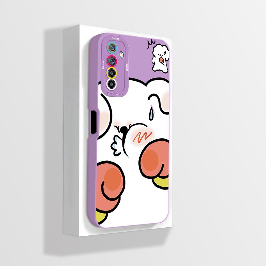 For Realme 6 Pro RMX2063 Case Realme 6 RMX2001 Phone Case Aesthetic Cartoon Astronaut ShockProof Soft Silicone Back Cover Fundas