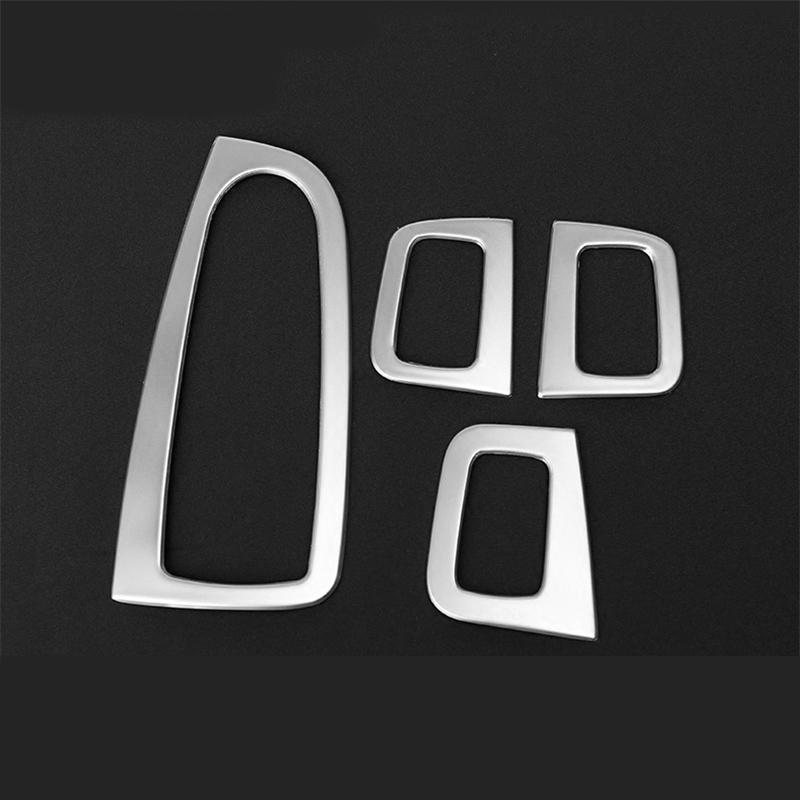 For Merc Edes Benz New C Class W205 GLC Car-styling Cover Trim Window Lift Button Switch Sequin Stainless Steel Interior