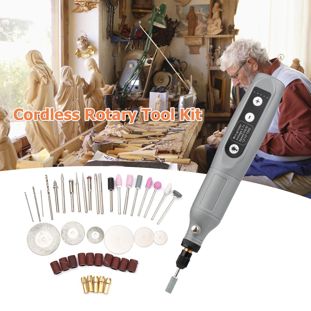Портативный набор вращающихся инструментов, мини-аккумуляторная шлифовальная машина, ручная аккумуляторная электрическая дрель, зарядка через USB