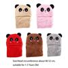 Winter Warm Fleece Hats Scarf Set for Kids Cute Cartoon Panda Hats Windproof Beanies for Girls Boys Christmas Gifts