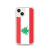 Coque Pour iPhone - PIXELFORMA - iPhone 14 - Drapeau Du Liban - Silicone Souple - Design Léger