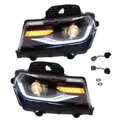 Пара автомобильных проекторных светодиодных фар в сборе, защита IP67, подходят для Camaro 2014-2015 LHD