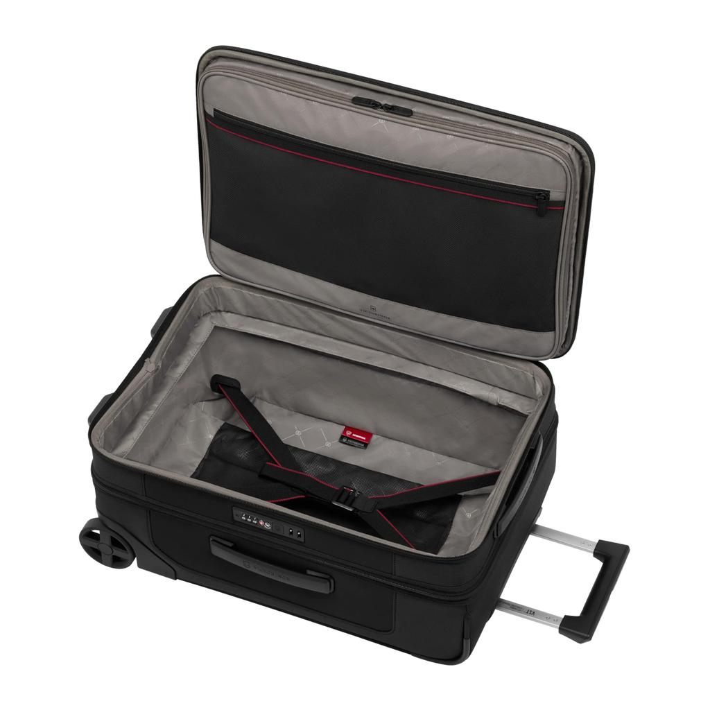 Victorinox Werks Traveler Frequent Flyer Suitcase with Two Laundry Garment TSA ID Expandable Bag for Men and Model 653656 7.0 Carry-On Wheels, Bag,