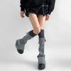 Flare Design Lace Leg Warmer Long Length Thigh High Socks Harajuku Over Knee Socks  Women's Wear