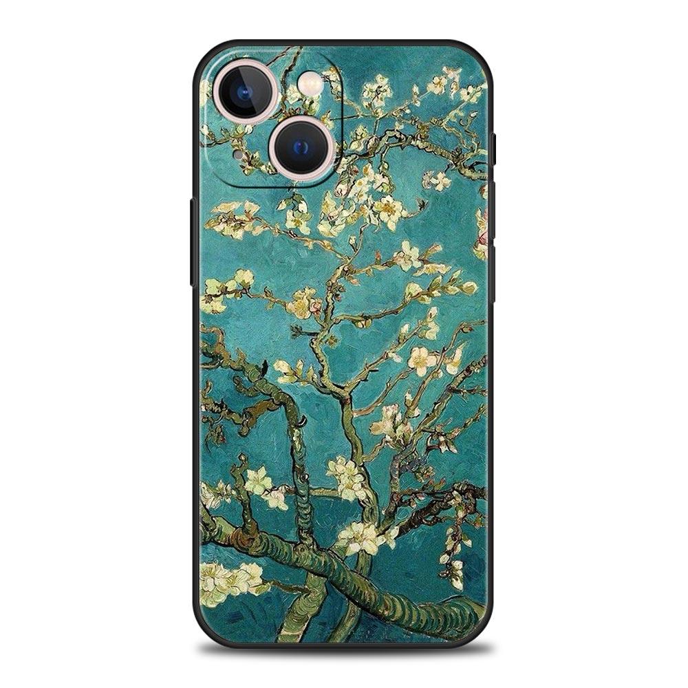 Чехол для телефона с масляной картиной Ван Гога для iPhone Apple 14 13 Pro Max 12 11 Mini 7 8 Plus XR XS X SE 2020 Защитный корпус Мягкий чехол Funda
