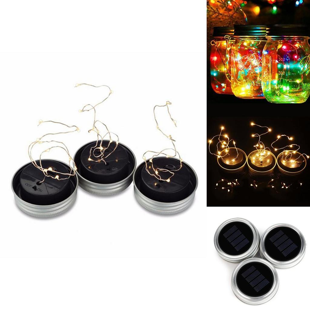 Enchanting 10led Outdoor And Indoor Solar Mason Jar Light Lids For Beautiful Weddings