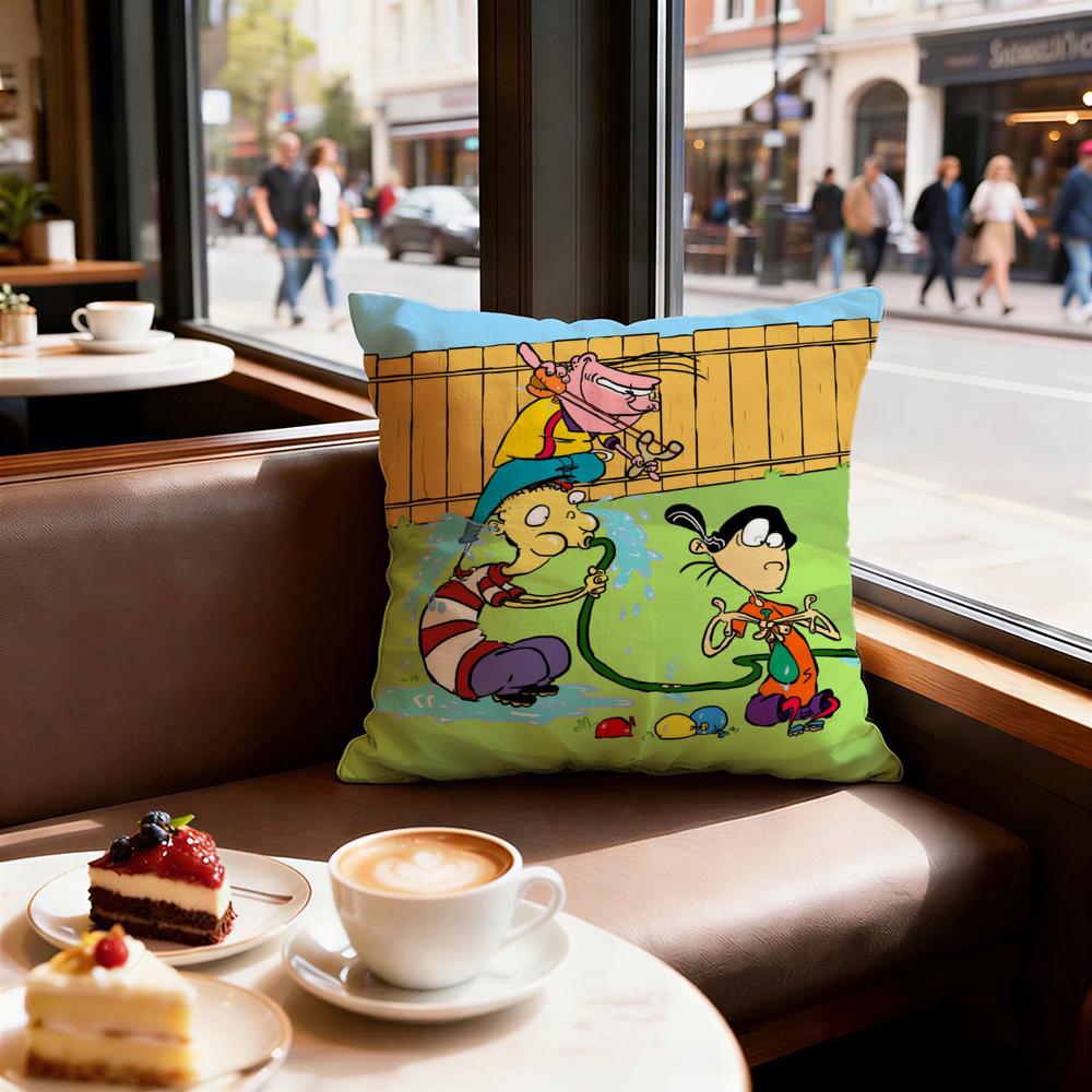 Cartoon Ed Edd N Eddy Cushion Cover Decorative Cushions Covers Cover Sofa x Pillow Piece x x Pillowcase
