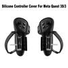 With Battery Replacement Opening Cover & Knuckle Strap Silicone Protective Controller Cover For Meta Quest 3S/3 VR Accessories