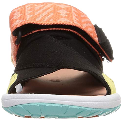 Hi-Tec Kawazu Flex Kids Sports Sandals, Peach/Mint, 19.0 cm, 2E