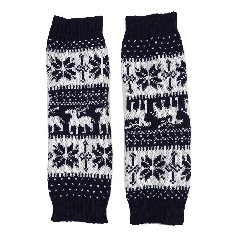 Рождественские носки для ботинок, женские зимние гетры, эластичные, до щиколотки, с напуском, терможенские вязаные гетры со снежинками