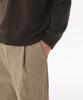 MUSINSA STANDARD 14W Corduroy One-Pleat Wide Elastic Pants [Beige]